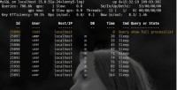 Mytop is tool for monitoring MySQL